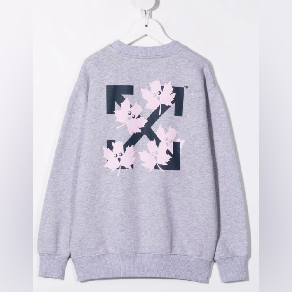 Off-White Kids marker logo-print cotton sweatshirt, size 6